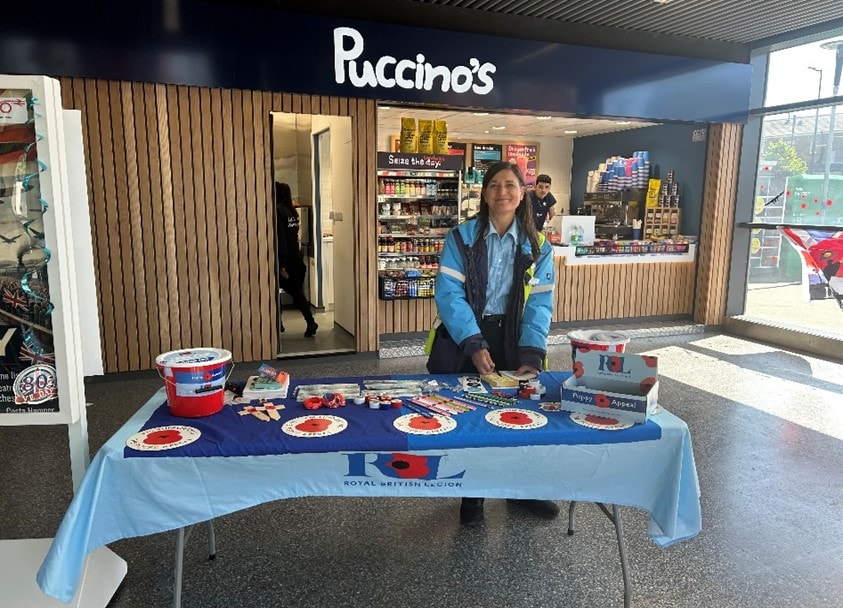 Poppy Appeal table