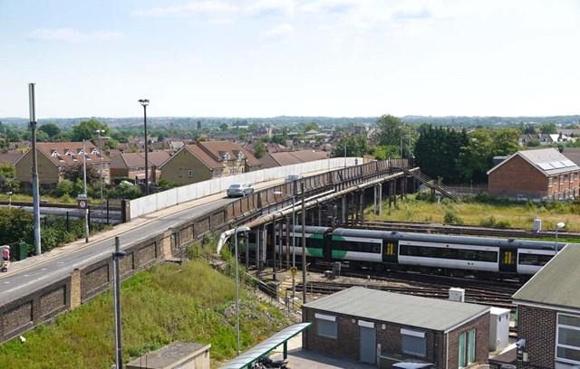 Network Rail to begin £10m complete replacement of Tennison Road bridge, Croydon: Tennison Road bridge, near Croydon