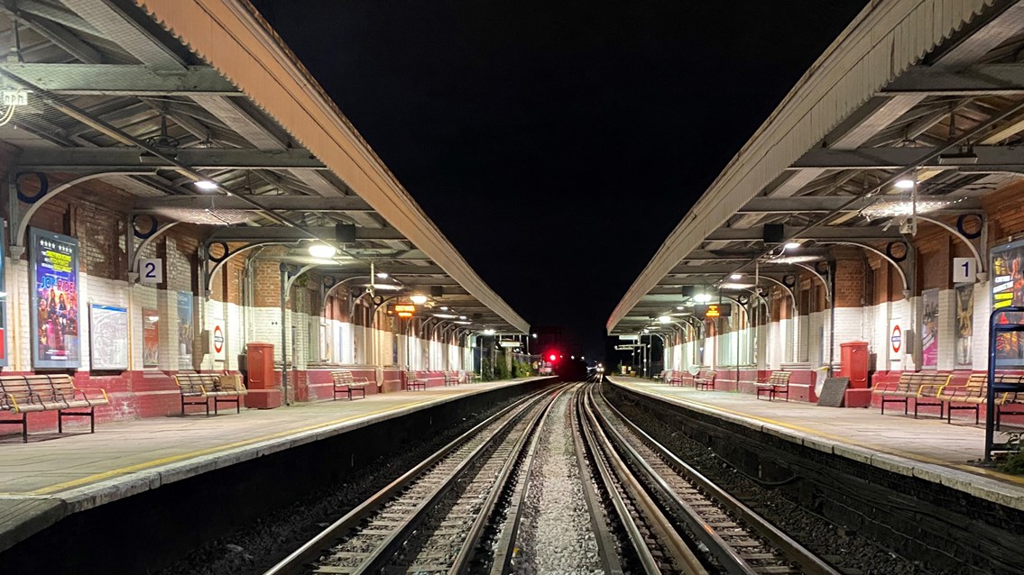 New rail sleepers and platform improvements at Harlesden station