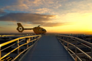 Helicopter over Bridge