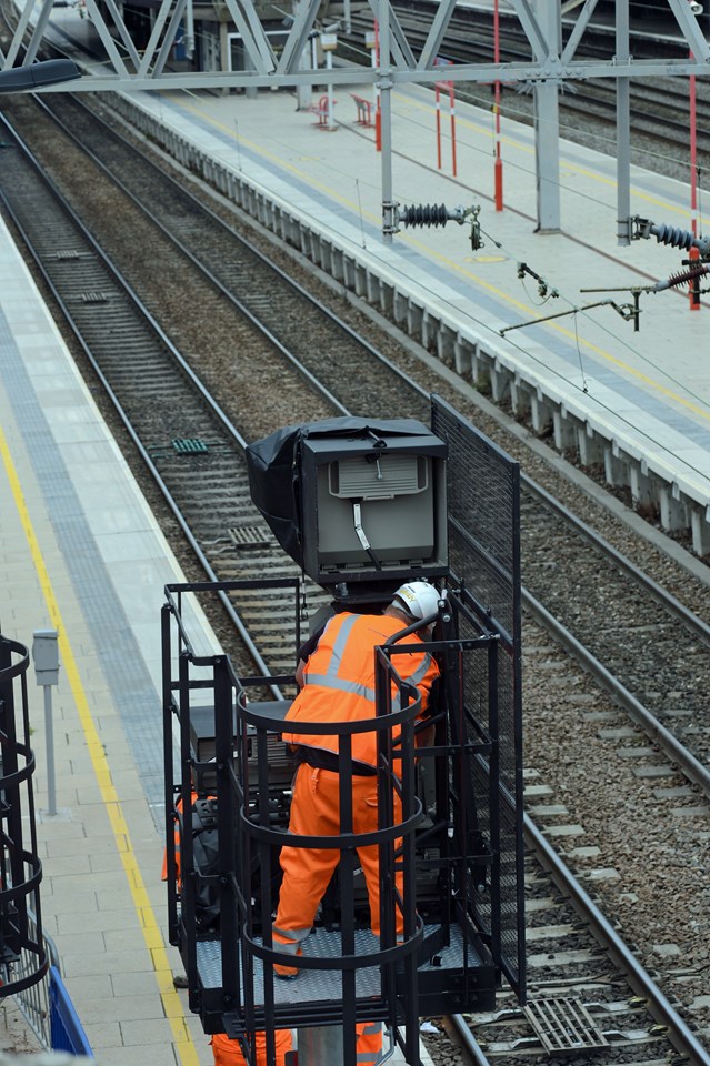 New signalling at Stafford completed on time and on budget: Signal testing at Stafford