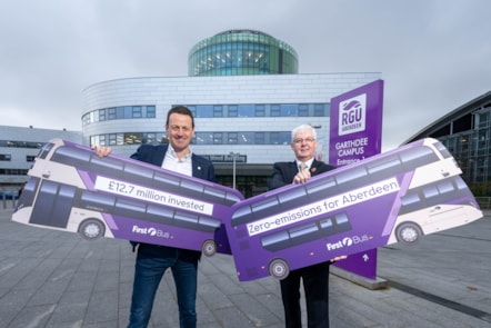 Duncan Cameron, Managing Director First Bus, Bill Sommerville, Director of Estates and Property Services RGU (4)