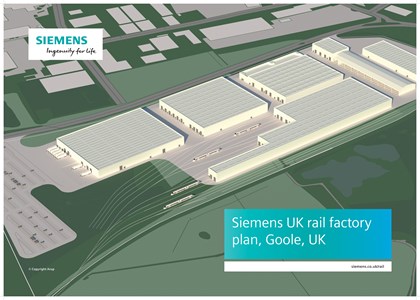 Siemens plans new rail factory in Goole, UK: Siemens plans new rail factory in Goole UK