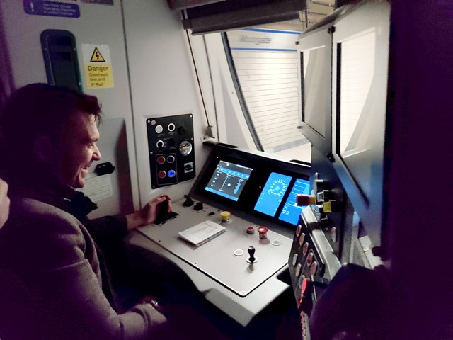 Commuters look forward to more reliable services as first passenger trains run to City of London using digital signalling: Great achievement - Project lead and qualified driver Oliver Turner joined the team during the first runs of the day