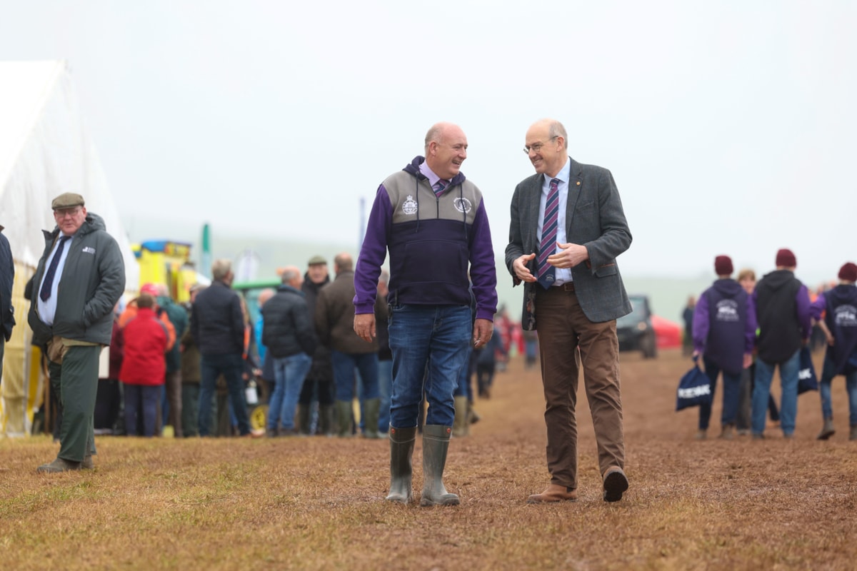 John Davies and Cabinet Minister for Rural Resilience and Sustainability, Llyr Gruffydd