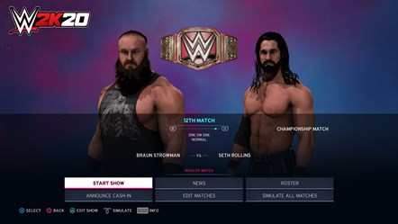 WWE2K20 Universe Mode Tonight