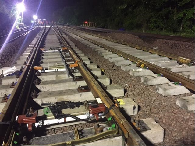 Work overnight at Chislehurst: Work overnight at Chislehurst