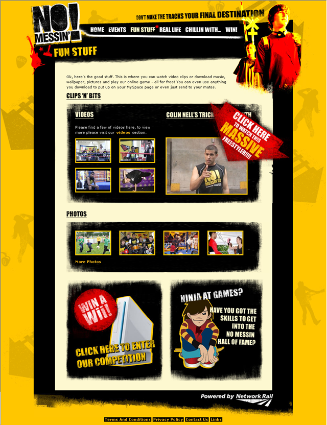 New No Messin' Website - Funstuff