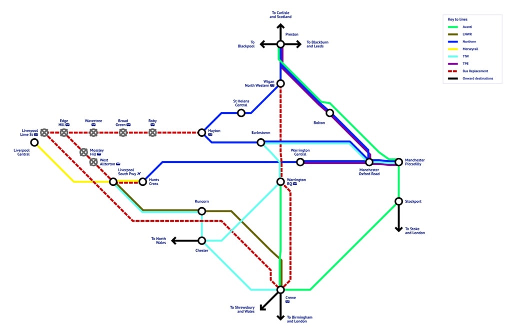 Lime Street upgrade map