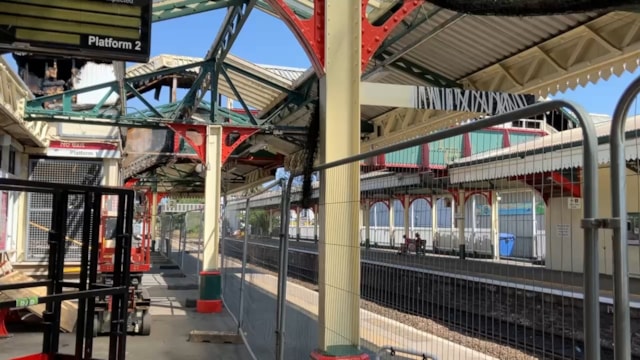 Work to restore Paignton station after fire damage (taken 29 July 2026): Work to restore Paignton station after fire damage (taken 29 July 2026)