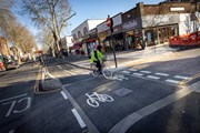 TfL Image - Cyclists using Cycleway 9 in Chiswick: TfL Image - Cyclists using Cycleway 9 in Chiswick