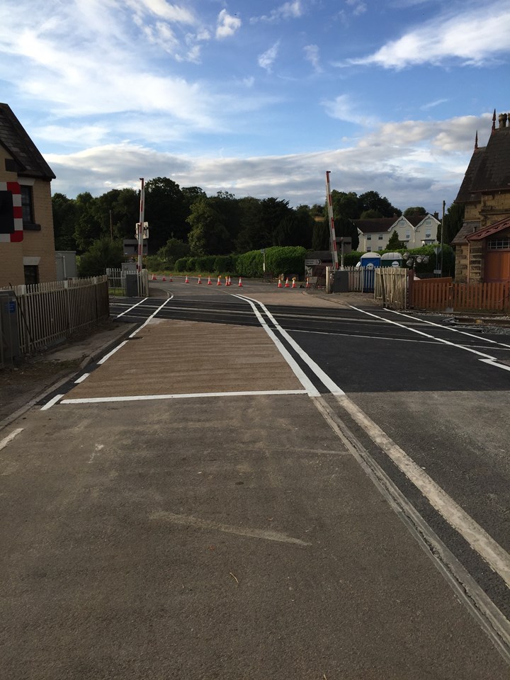 Shropshire road users benefit as Onibury level crossing upgrade is completed earlier than planned: Onibury Level Crossing-7