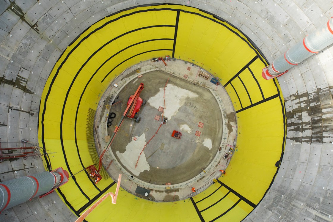 Progress at Victoria Road Crossover Box-2: SCS JV, have taken a major step forward in their work at the Victoria Road Site in Acton, completing the base slab construction of the Victoria Road ancillary shaft.
The team have completed the shaft with a 3.3m thick base slab. 
Tags: SCS JV, Victoria Road, London Tunnels, TBM, Construction