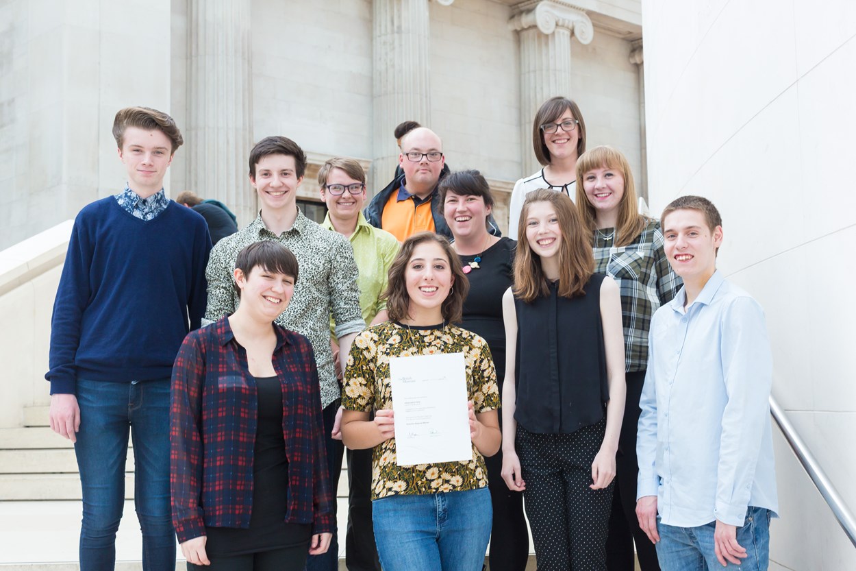 The Preservative Party: Members of the group receiving the Marsh Award for Museum Learning for the Yorkshire region at a special ceremony at London’s British Museum in 2019.