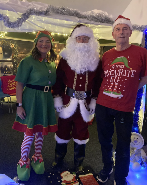 Joanne Martin, Santa and Neil Bliss Magna Housing Santa's Grottos 2025
