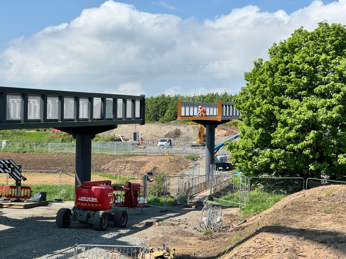 Levenmouth Rail Link - Duniface bridge installation - May 2024 - 3