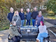 Jennys Well bench unveiling 1: Jennys Well bench unveiling 1