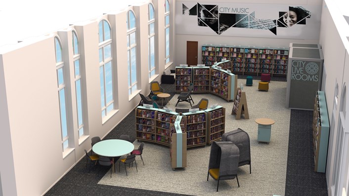 Impression of music library refurbishment