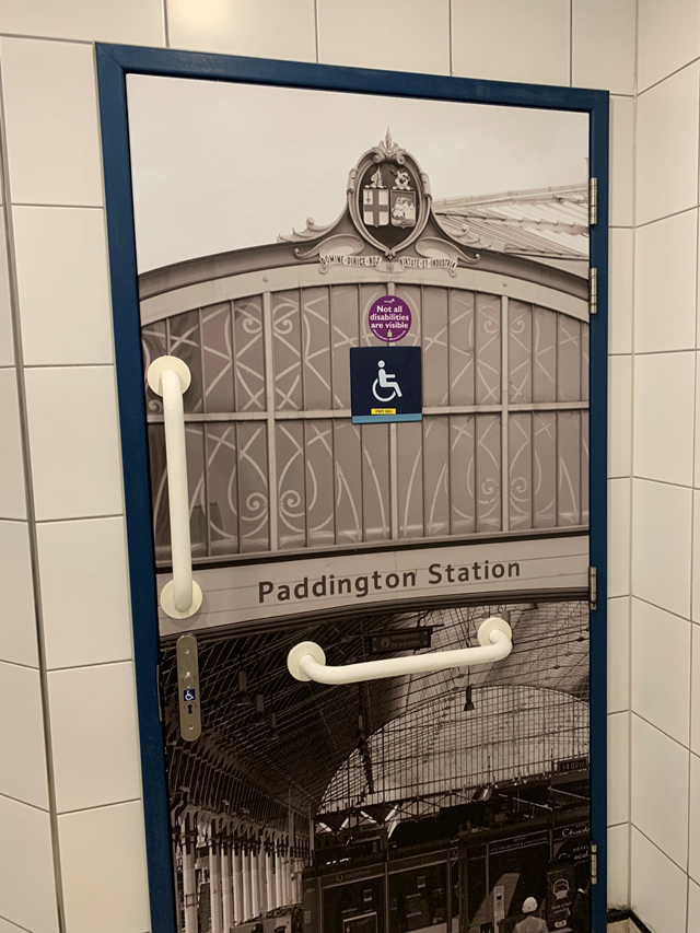 Paddington is the first Network Rail station to have a stoma friendly toilet: Paddington is the first Network Rail station to have a stoma friendly toilet