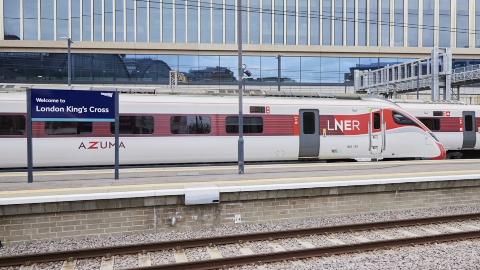 LNER Azuma in one of the platform at London King's Cross
