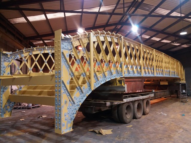 Refurbished Stirling station footbridge