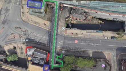 Image shows Deansgate Pedestrain Flow until Mon 24 Feb