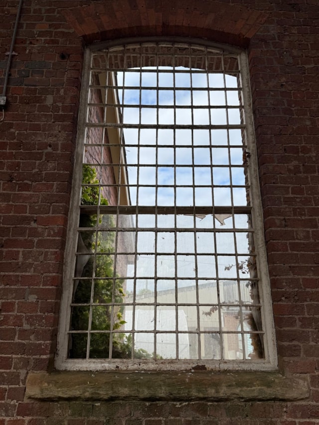 Filey window before restoration: Filey window before restoration