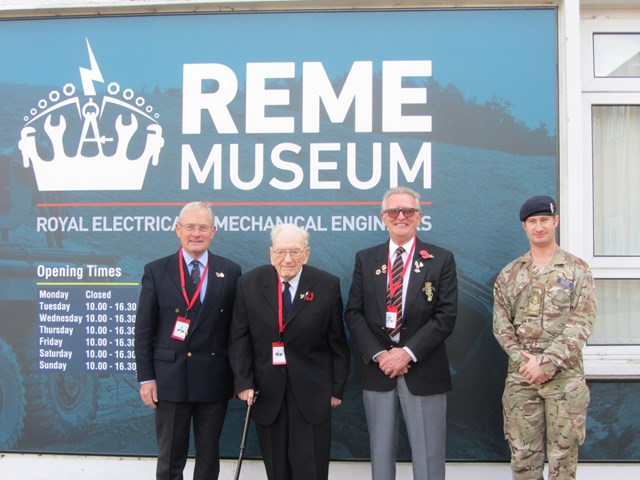 Ernie on visit to REME on 5 Nov 2019