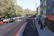 Burdett Rd jct Common Lane - copyright TfL