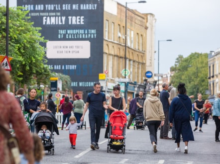 Car Free Day on Stoke Newington Church Street in 2019
