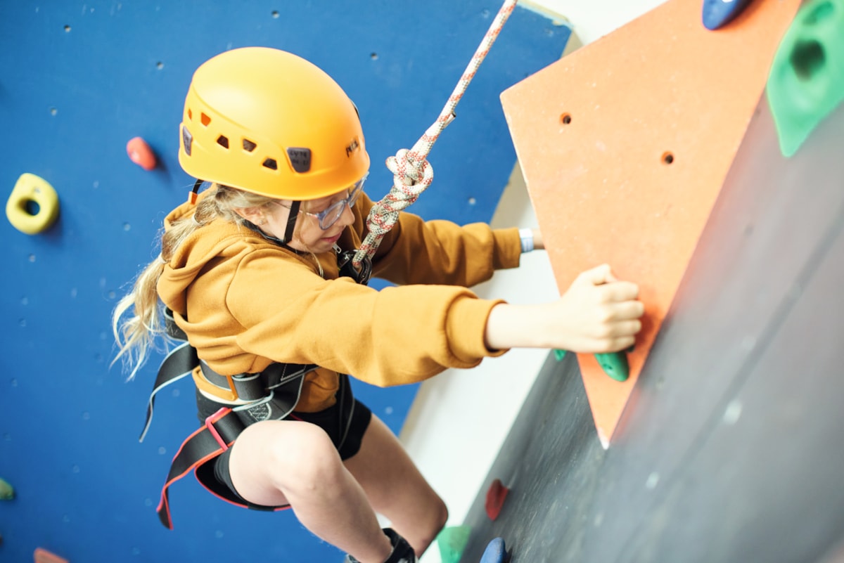 Climbing Wall at Lydstep Beach