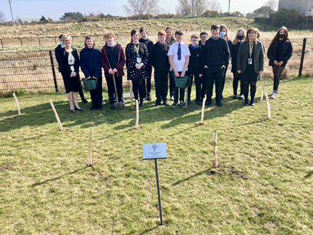 Lossiemouth High School jubilee tree planting