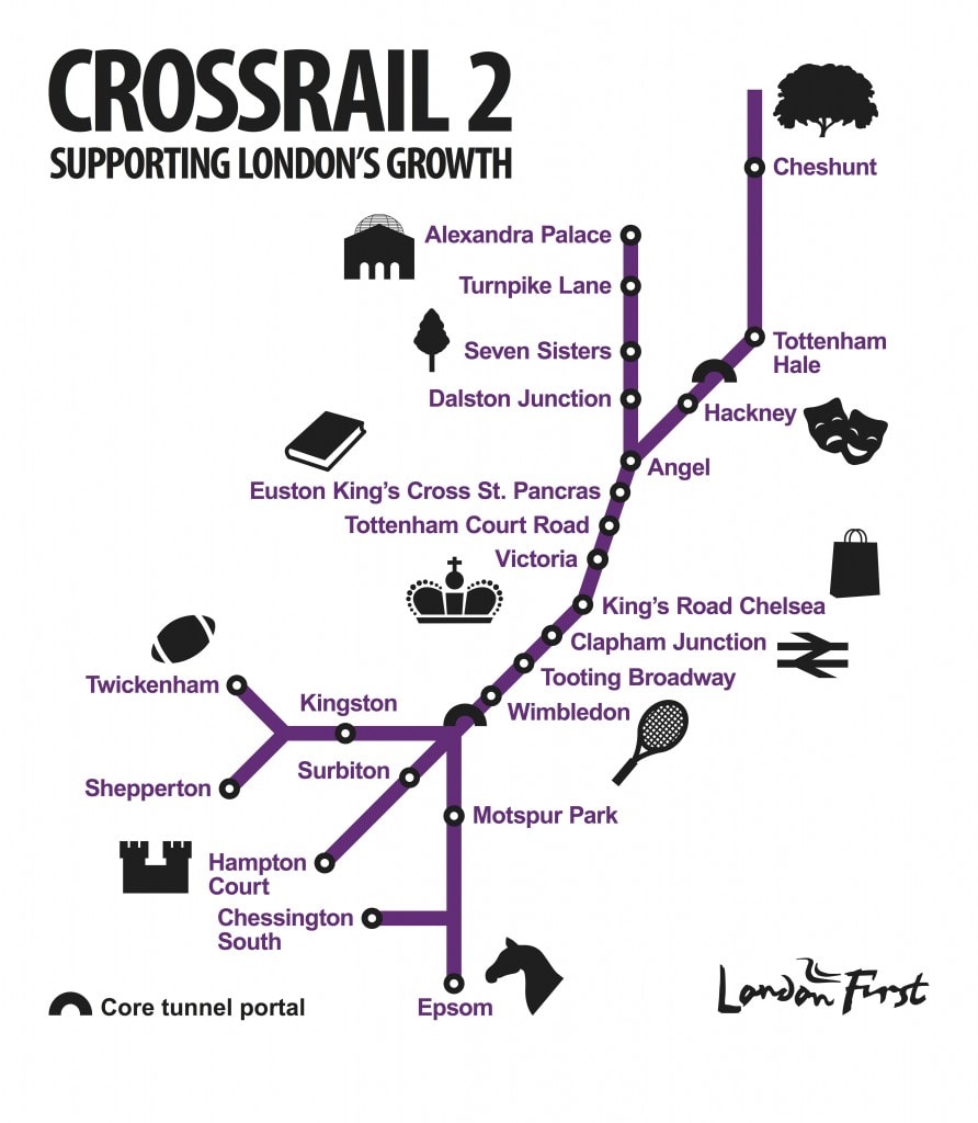 Crossrail 2 Map