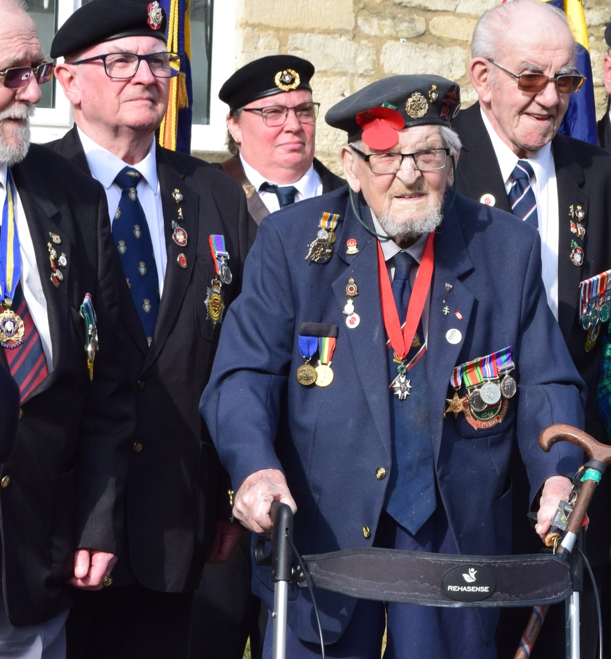 D-Day veteran Alan McQuillin at the Cotswold District Council VE Day 80 event.