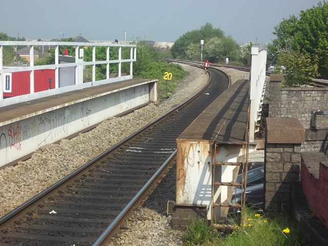 Trespassing on the tracks, Grangetown, Cardiff: Trespassing on the tracks, Grangetown, Cardiff