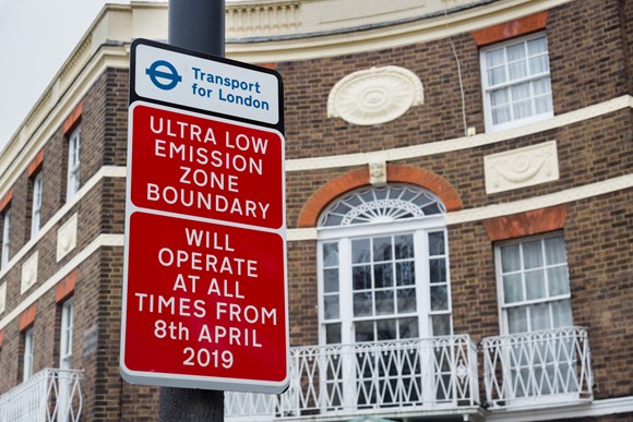 TfL Press Release - First Ultra Low Emission Zone signs go up in London: TfL Image - Ultra Low Emission Zone signs 02