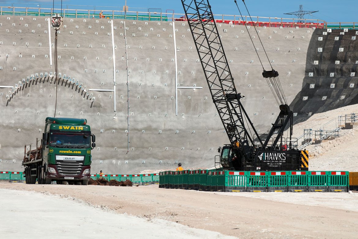 Progress at Chiltern tunnel site as HS2 prepares for arrival of first tunnelling machines: South Portal Site Update July 2020