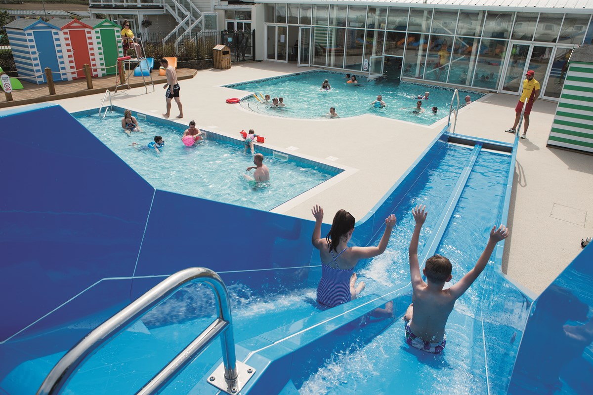 Outdoor Pool Slide at Riviere Sands