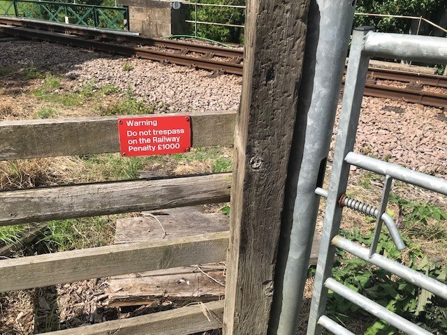 Trespass warning sign