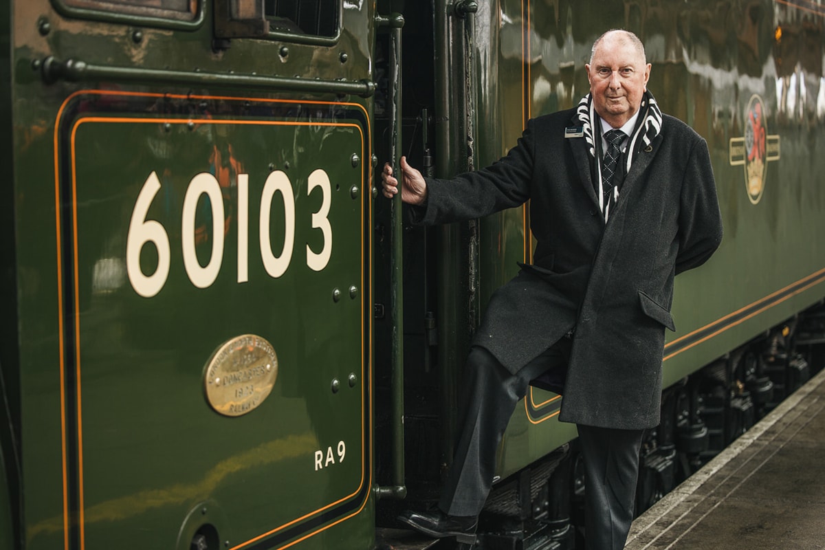 Alan Newman with Flying Scotsman 3