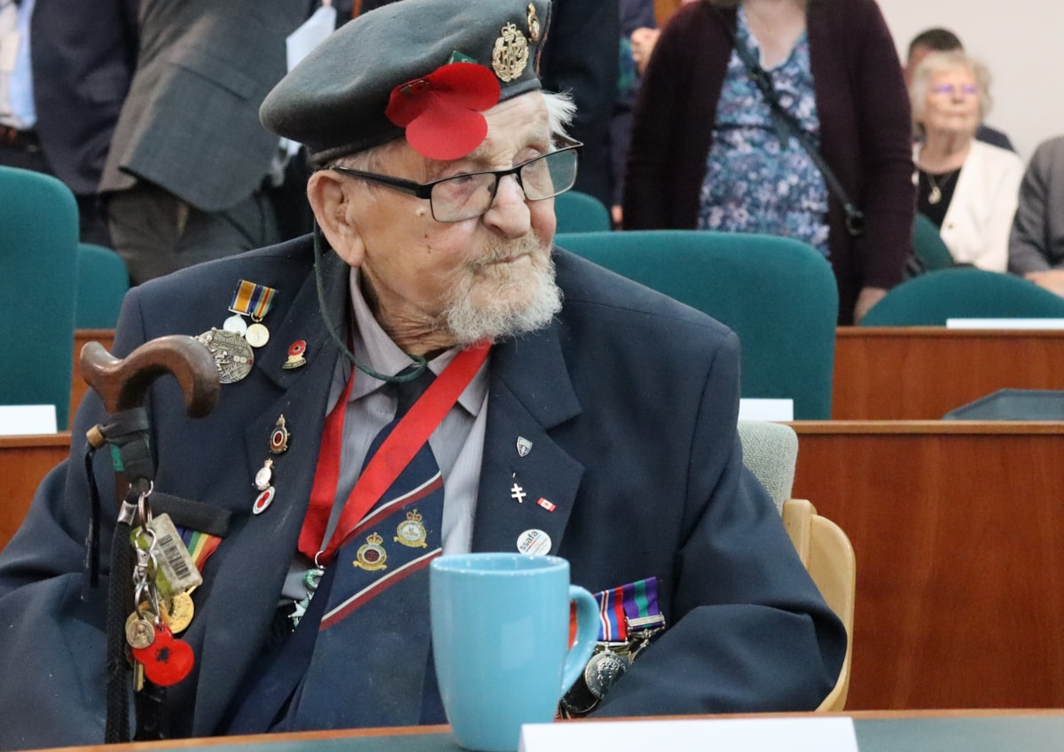 Alan McQuillan at CDC VE Day event in May