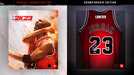 NBA2K23 Michael Jordan Cover Art