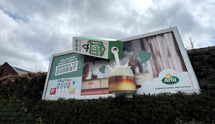 Arla LactoFREE billboard