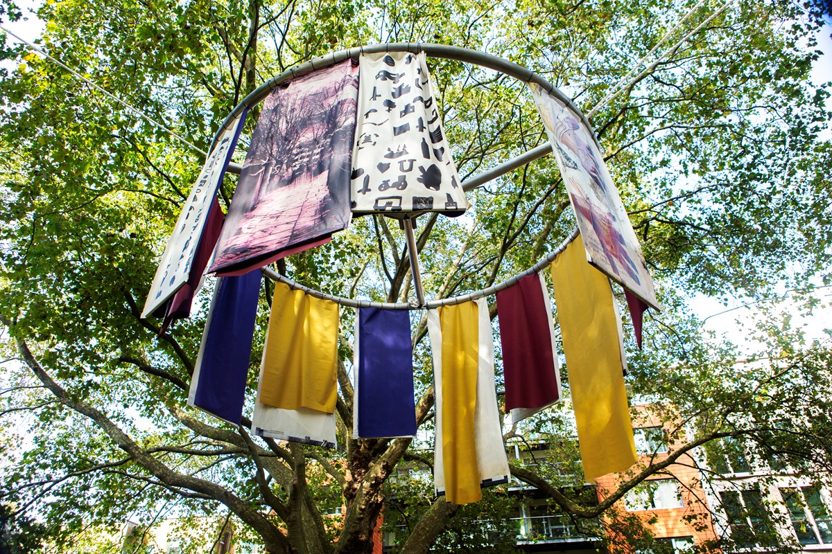 Public artwork displayed in Bunhill Fields-3