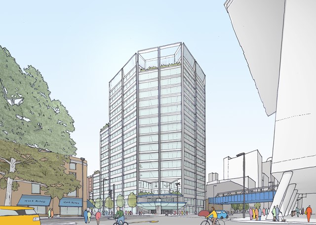 TfL Image - Southwark station Entrance