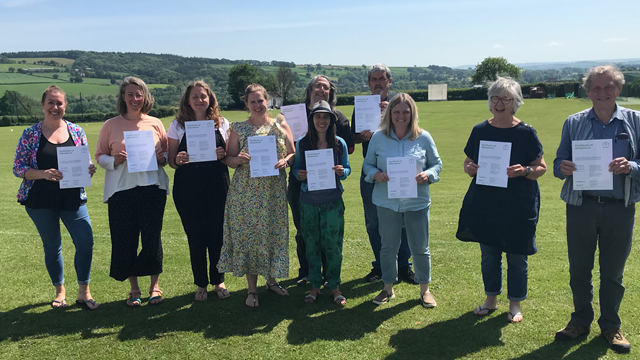 Network Rail volunteer leads mental health first aider training to local Bradninch community: Bradninch community mental health first aider course