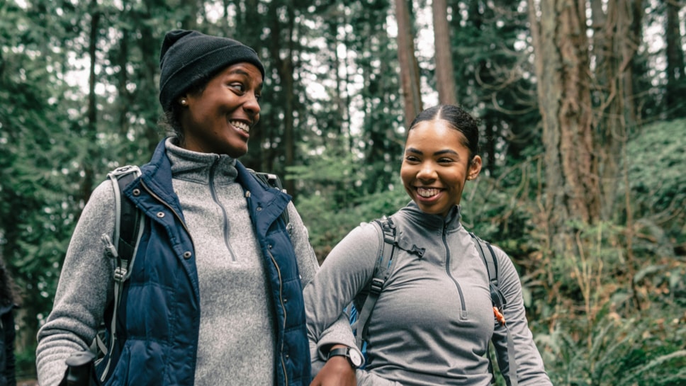 Women in forest