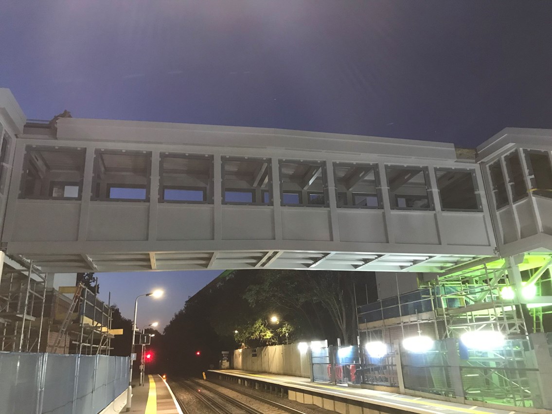 Major construction work taking place at Crawley station to make it accessible for all passengers: Crawley footbridge