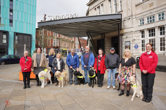 Guide dogs Cymru meeting with Tfw Travel Companions