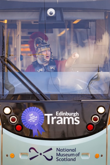 The National Museum of Scotland Tram launched this morning, 4 July. Photo (c) Duncan McGlynn (3)